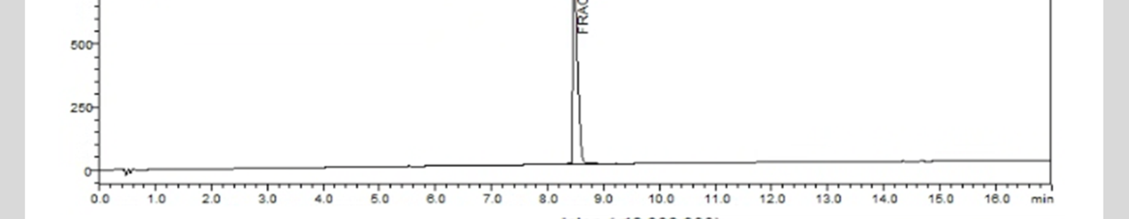HPLC chromatogram for lot 2602-C120-5-001