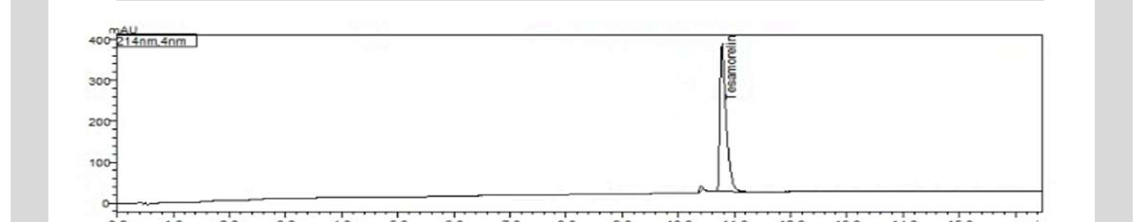 HPLC chromatogram for lot 2602-C116-10-001
